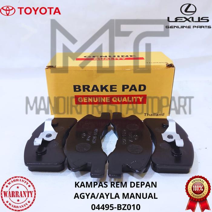 BRAKE PAD KAMPAS REM DEPAN AGYA AYLA MANUAL 1SER ORIGINAL BERGARANSI 04495-BZ010