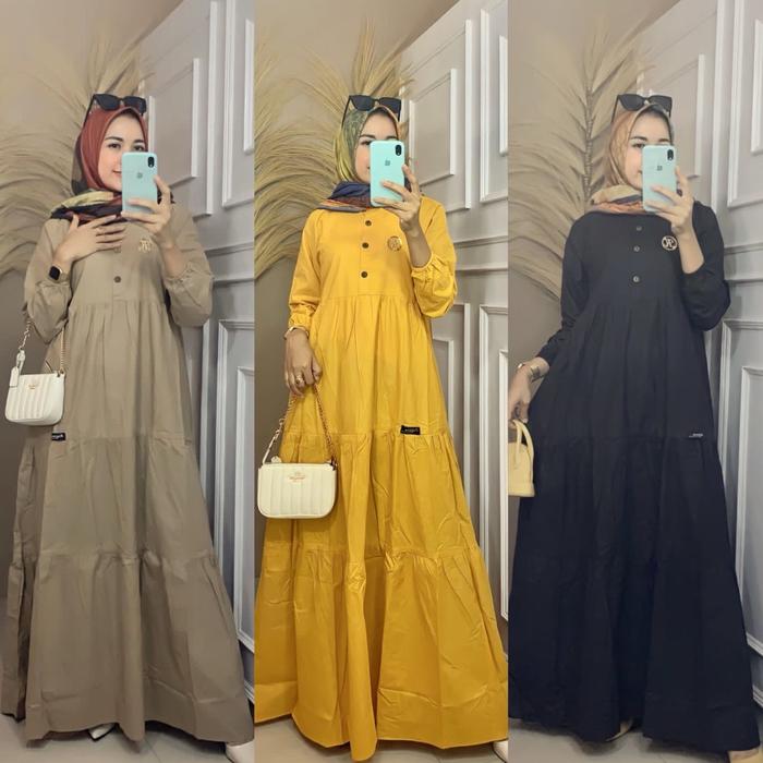 gamis zahra keyzaa,gamis nuna keyzaa bhan katun poplienkeyzaa, dress wanita