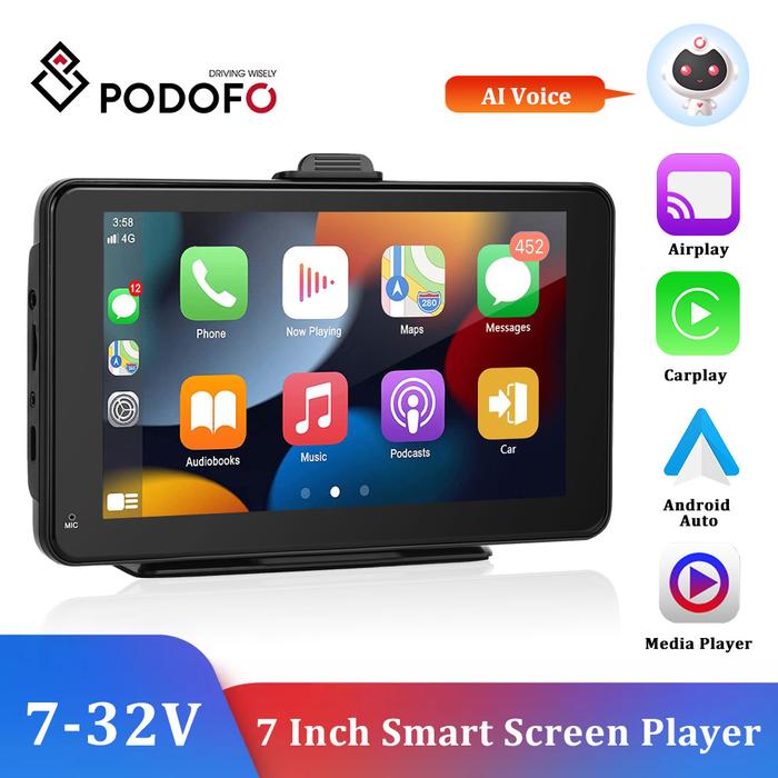 Podofo Universal 7'' Car Radio Multimedia Video Player Wireless