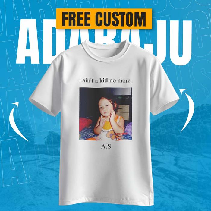 KAOS SABLON CUSTOM FOTO TULISAN KAOS COUPLE UNISEX