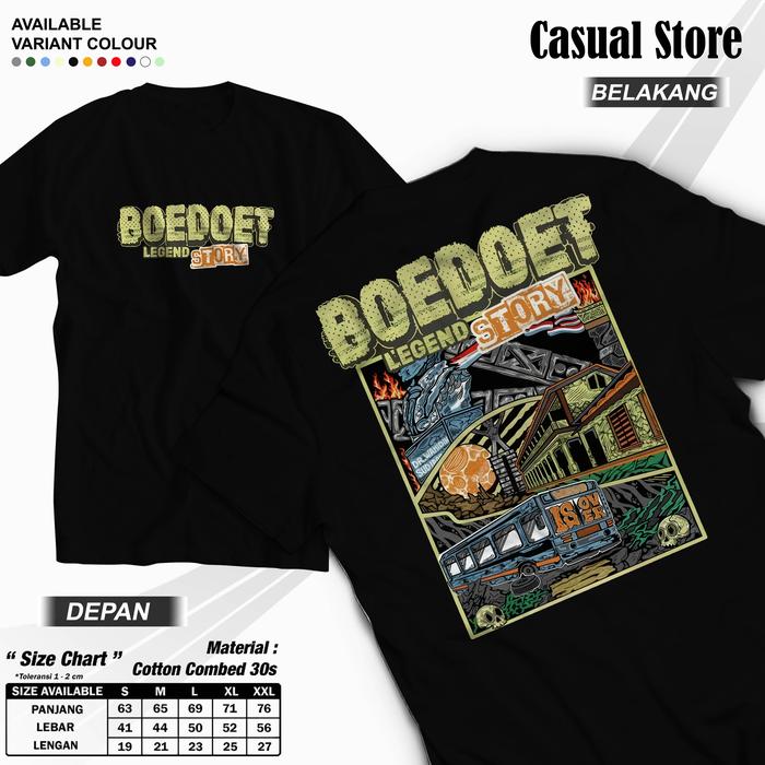 Kaos Boedoet Legend Story T-Shirt Boedoet Jakarta Kaos Pria Kaos Distro Cowok