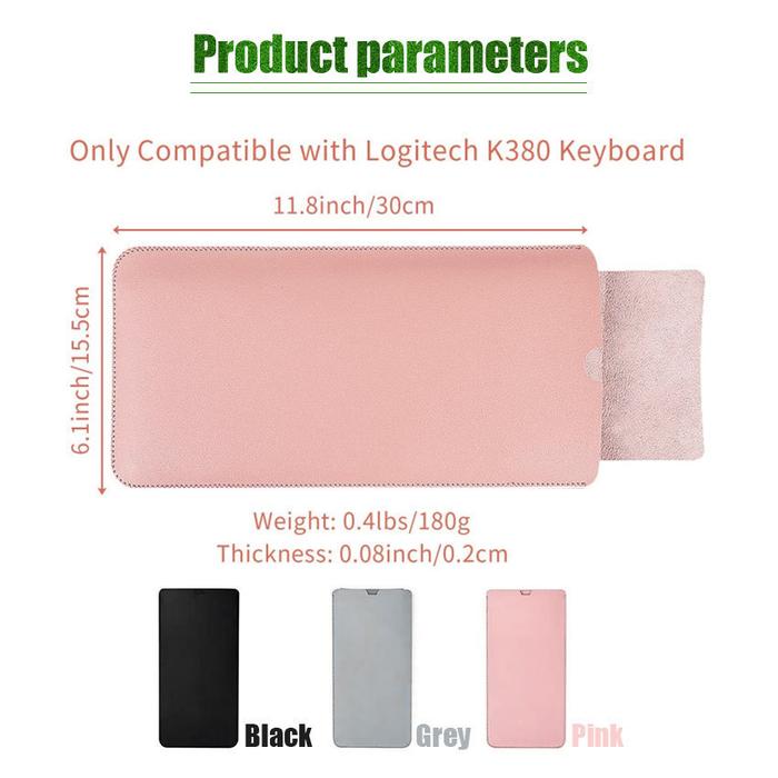Case for Wireless Keyboard, Logitech K380, 10 inch mini Bluetooth Keyboard Case