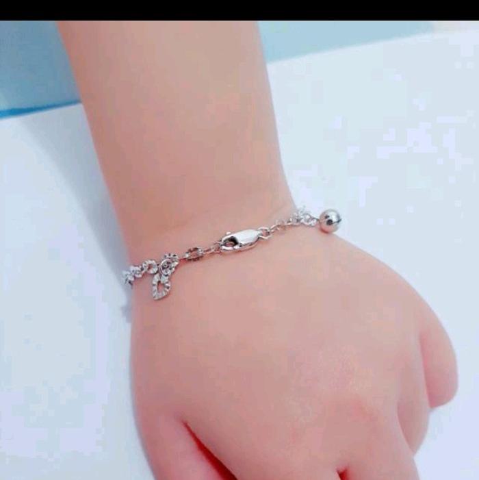 Gelang Tangan Anak dan Kaki Anak Xuping Premium Import Anti Luntur Anti Karat Rantai Nuri Ukir Kunin