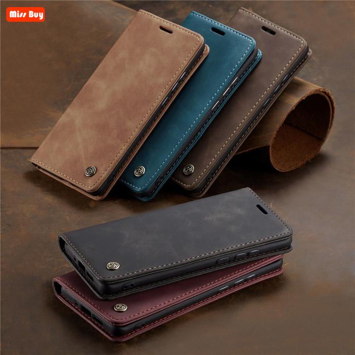 Vintage Leather Flip Case For Samsung Galaxy S22 S20 FE S20 S21 Ultra