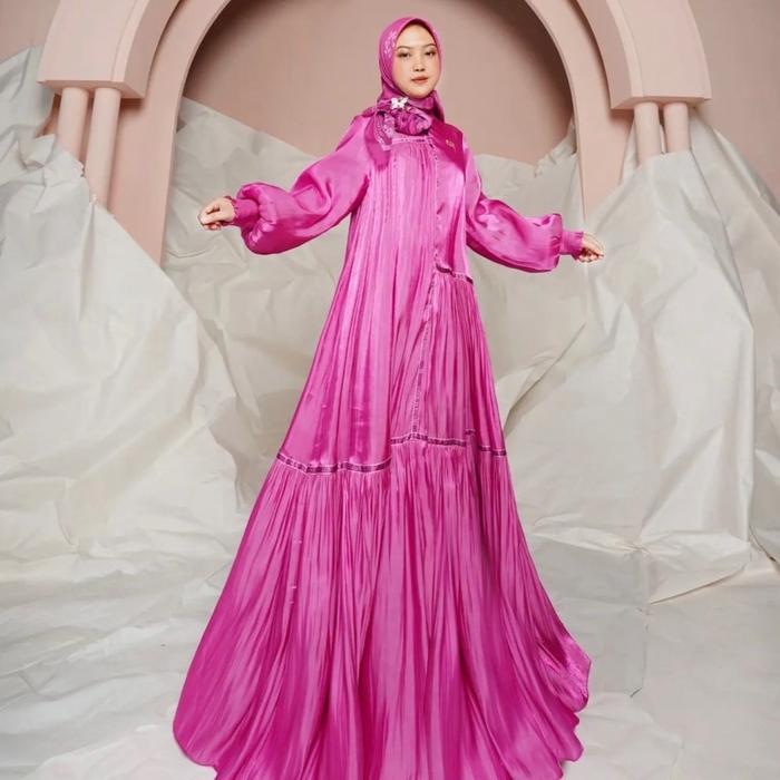 Gamis syari brand ds sukijo dines sukijo sracf Muslim Wanita Dress Dewasa
