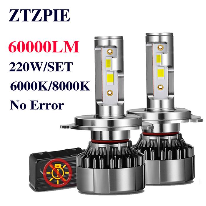 ZTZPIE 4500K 6000K 8000K 60000LM 9005 HB3 H1 H4 Led Headlight H7 H11