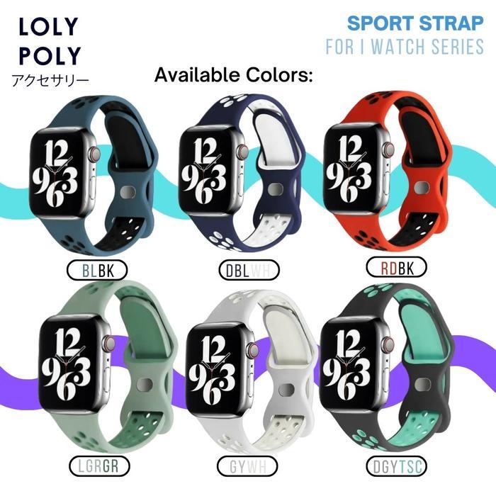 Lolypoly Sport Silicone Strap For Apple Watch Series