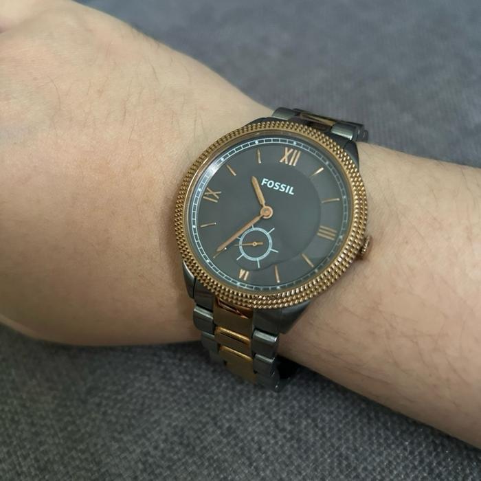 Preloved Fossil Watch Sydney Smoke and Rose Gold Original