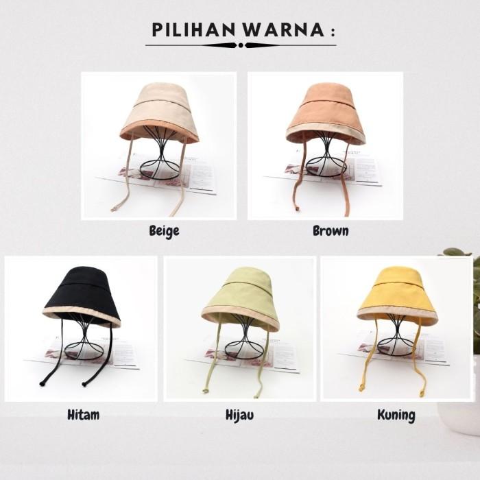 Topi Kerudung Wanita Topi Amish Woman Hat Topi Bucket Wanita Ada Tali