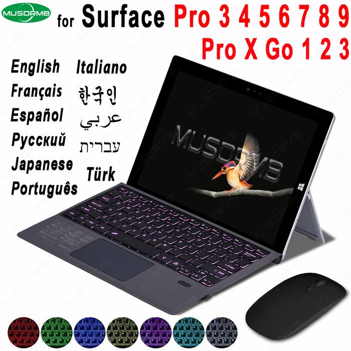 For Microsoft Surface Pro 3 4 5 6 7 8 9 Pro X Go 1 2 3 Keyboard