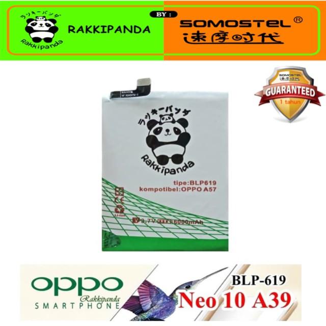 BATRE BATTERY rakkipanda baterai for oppo a39 A57 BLP619 3400 mah
