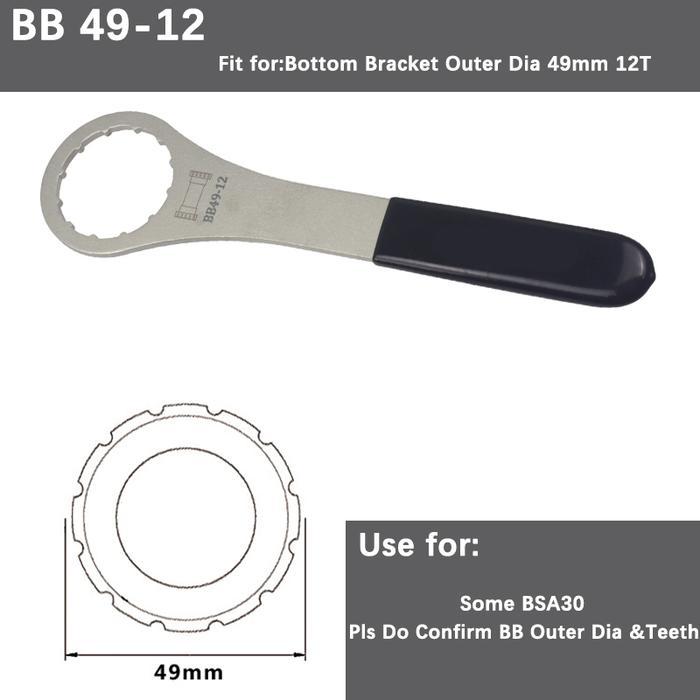 kunci BB Bottom bracket BB49 12T BBt49 12T BSA30 bb 30 TAD178