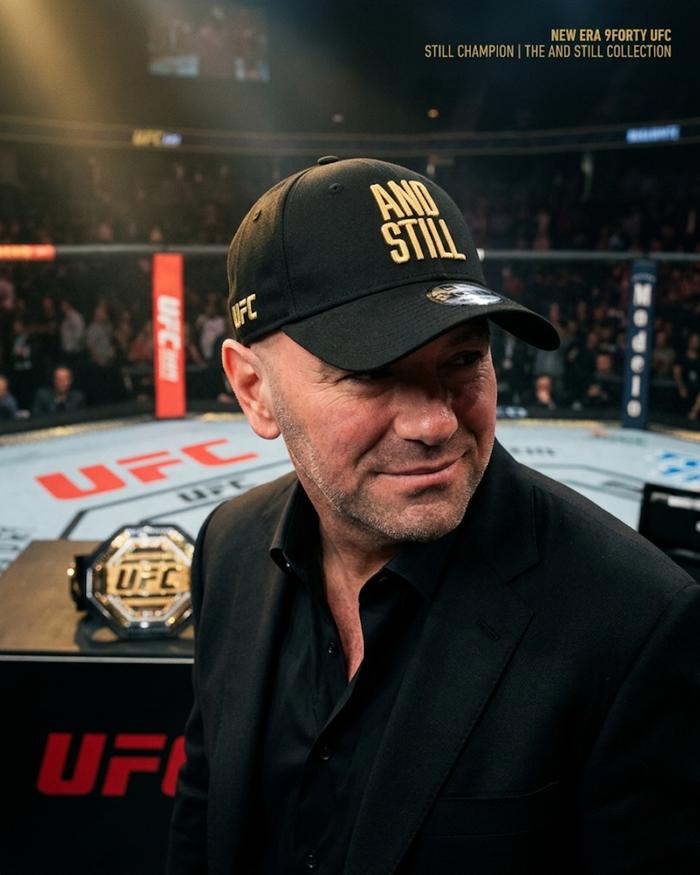 SOPIRGUSDUR Topi New Era 9FORTY UFC Still Champion Black Gold Original
