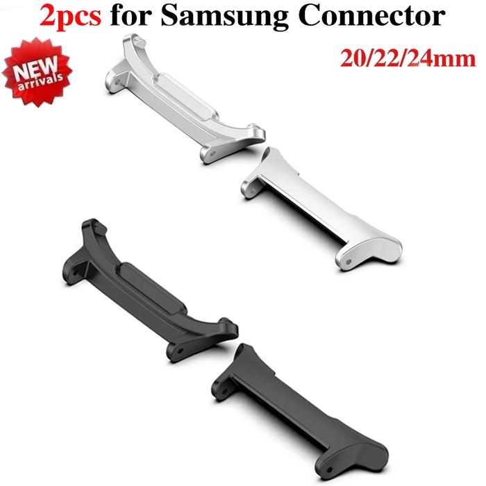 1 Pair Adapter for Samsung Galaxy Watch 7 Ultra 47mm Metal Connector for Samsung Watch 7 Ultra 20mm