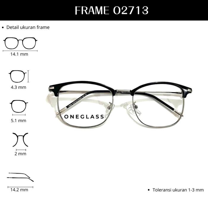 Oneglass - Frame Kacamata O2713 Unisex