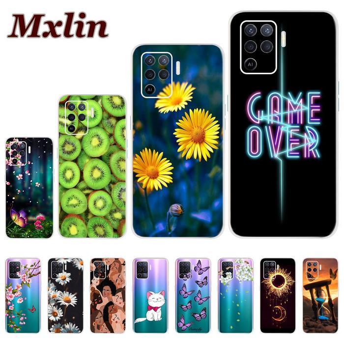 For OPPO A95 A94 Case Cover Clear TPU Silicone Printed Soft Phone