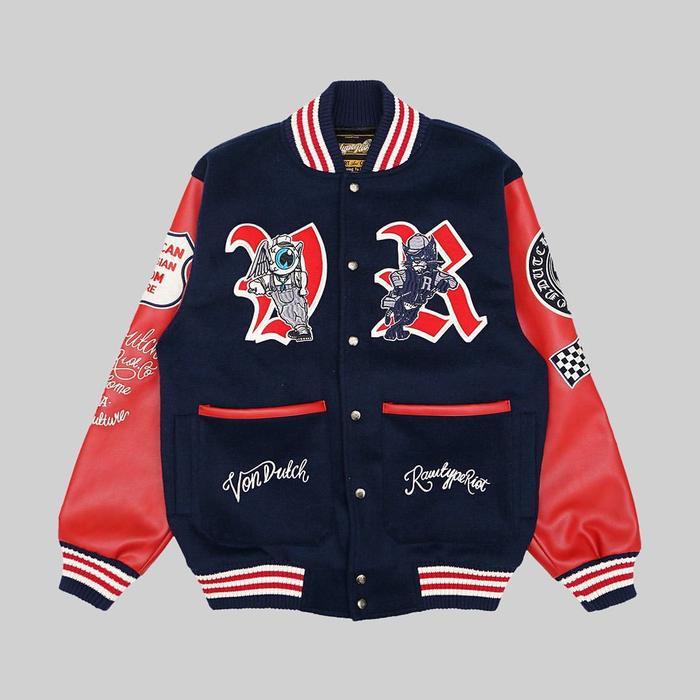RAWTYPE RIOT X VON DUTCH Varsity Jacket Champ