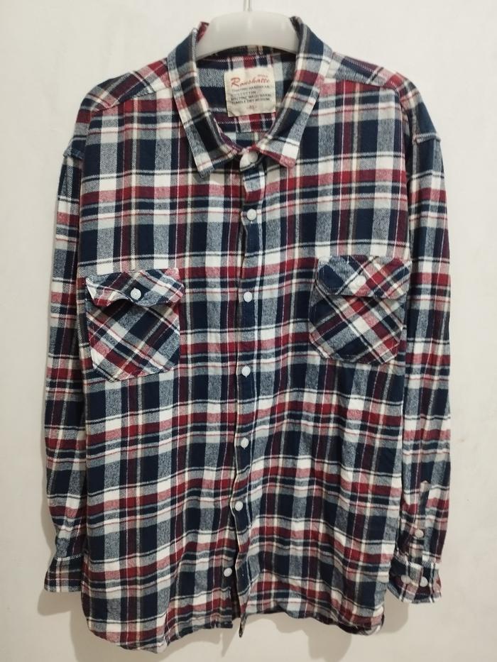 TKTT 002 - KEMEJA FLANEL LENGAN PANJANG JAKET FLANEL TEBAL PRIA