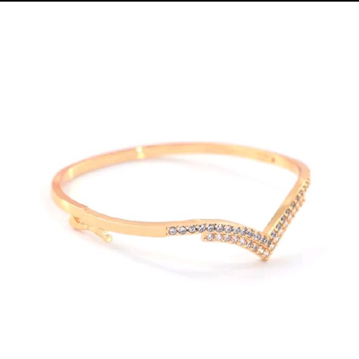 ML GTK DM 2 Baris Motif V Model Gelang Aurel