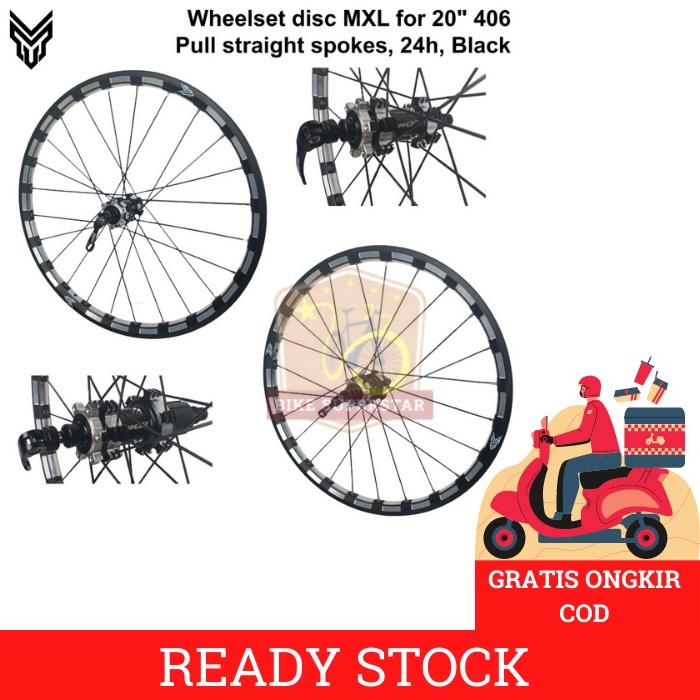 (COD) WHEELSET VELG SEPEDA LIPAT MXL 20 INCH (451) JANGKRIK KASKADA Outdoor
