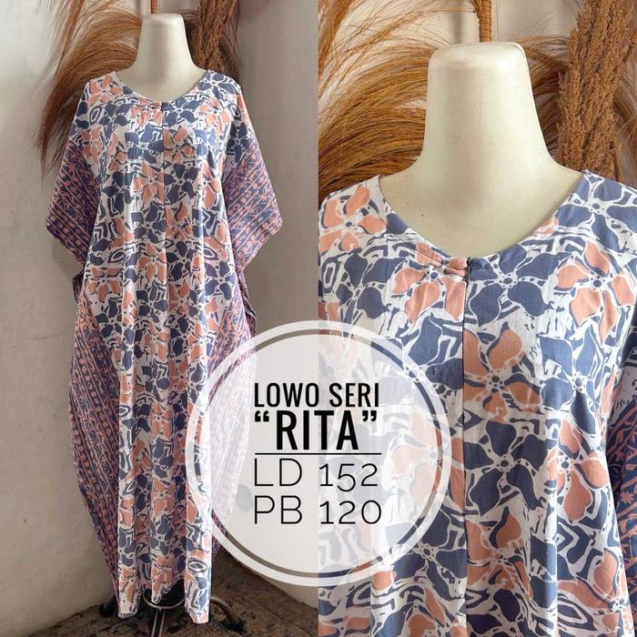 LAMOZA Daster Lowo Batik Cap Pekalongan Rayon Super Adem Busui Friendly Piyama Baju Tidur ALDA SELMA