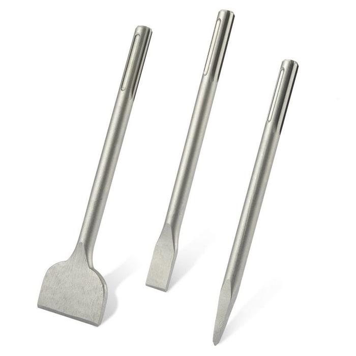 250mm Mata Bor Bobok Beton SDS Mata Bor Tembok Beton Flat Pointed Chisel 40mm Mata Bor Pahat Beton
