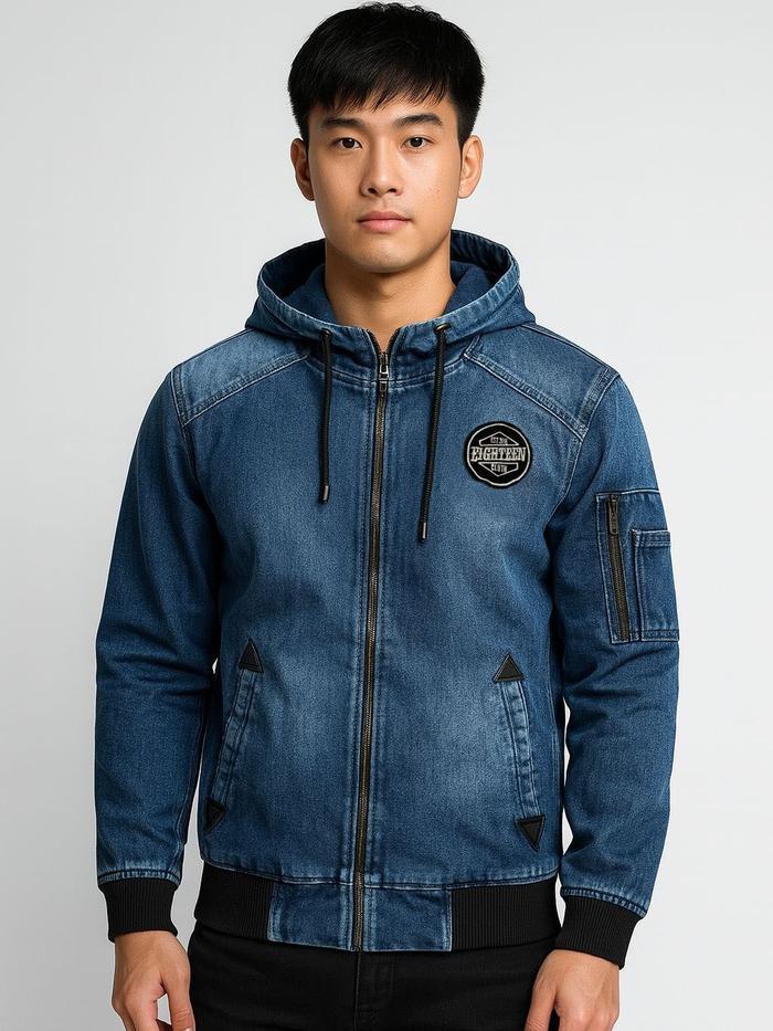 JAKET BOMBER JEANS KUPLUK EIGHTEEN 01