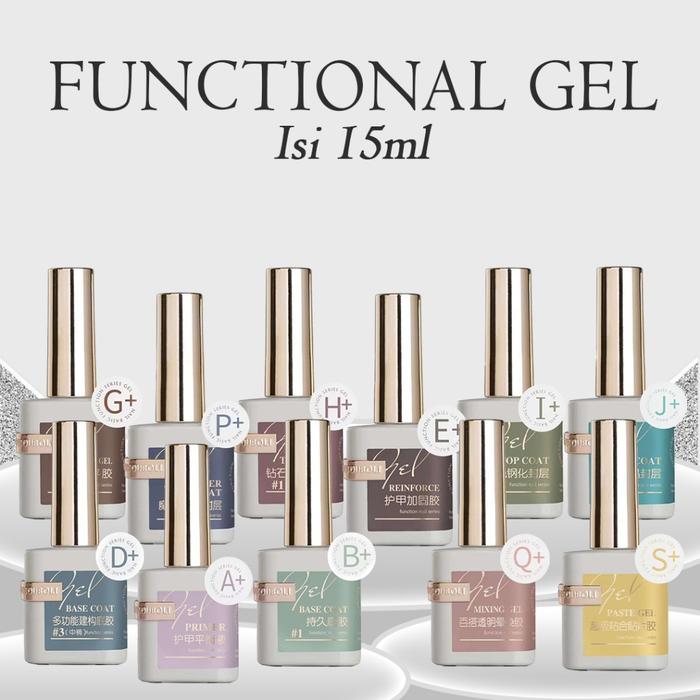 Ouboli Topcoat/Top Basecoat 15ml Isi 15ml