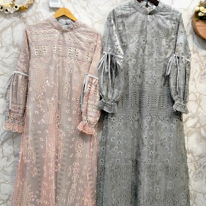 Gamis brokat model terbaru