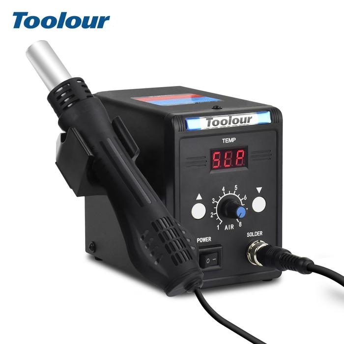 Toolour 700W 110V 858D BGA LED Digital Display Solder Ulang Stasiun