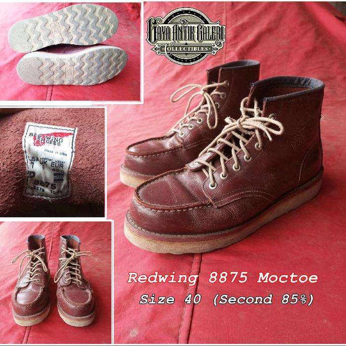 Redwing 8875 Moctoe Size 40 (Second 85%)