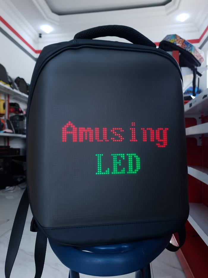 Tas Divoom Smart Backpack Pixel Art LED App control Bluetooth