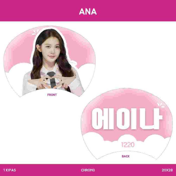 KIPAS TANGAN HEARTS2HEARTS KERANG (HARGA 1 PCS) UCHIWA FAN KPOP JPOP CARDS IDOL BIAS UNOFFICIAL H2H 