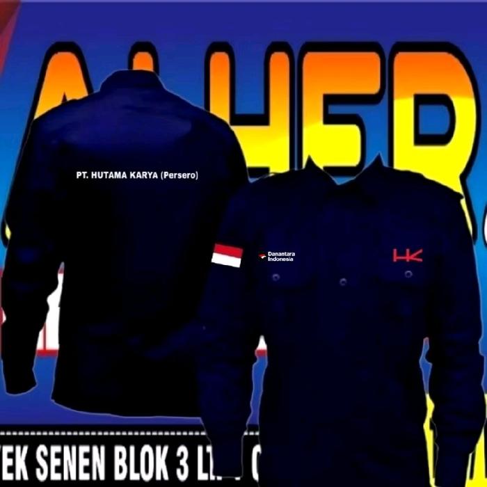 kemeja PT Hutama karya baju PT Hutama karya seragam PT Hutama karya kemeja kerja PT Hutama karya ser