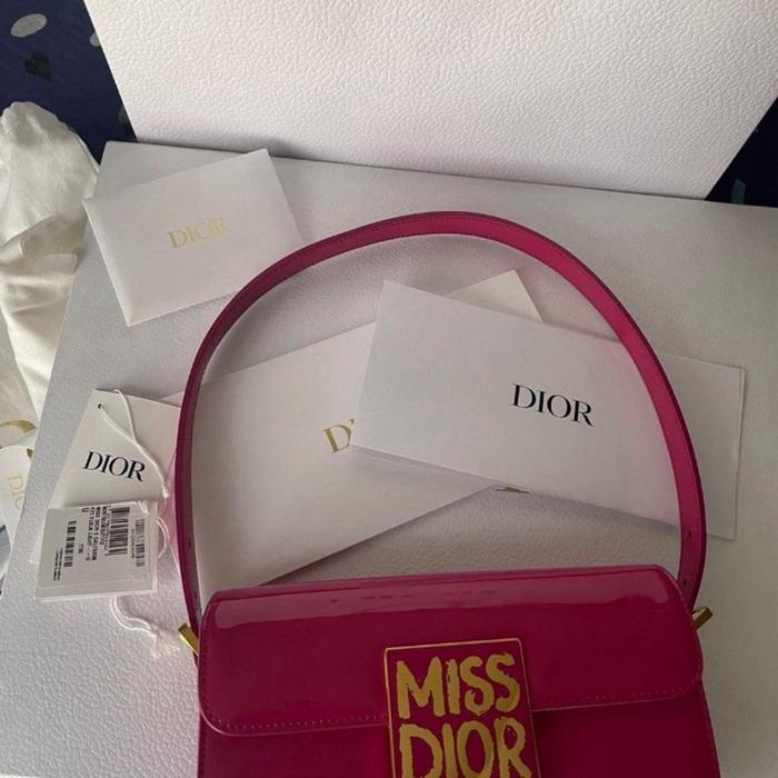 Miss Dior Fuchia Flap Bag Like New