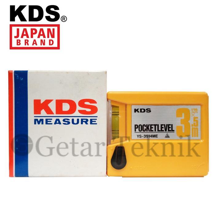 TERBARU Meteran 3,5 Meter KDS YS-3514ME Pocket Tapes Pocket Level