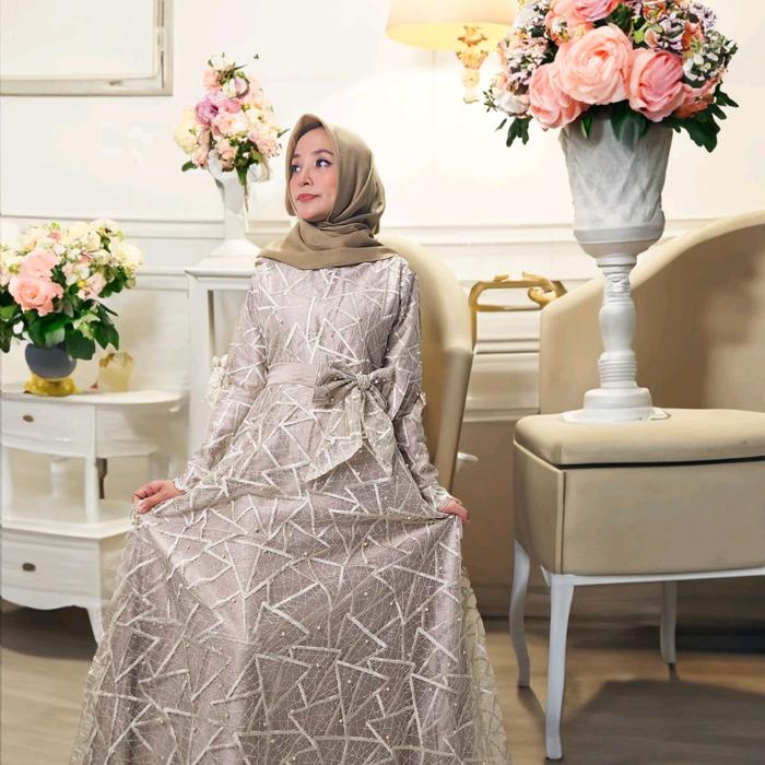 Dress wanita brukat premium MUMTAZA FASHION