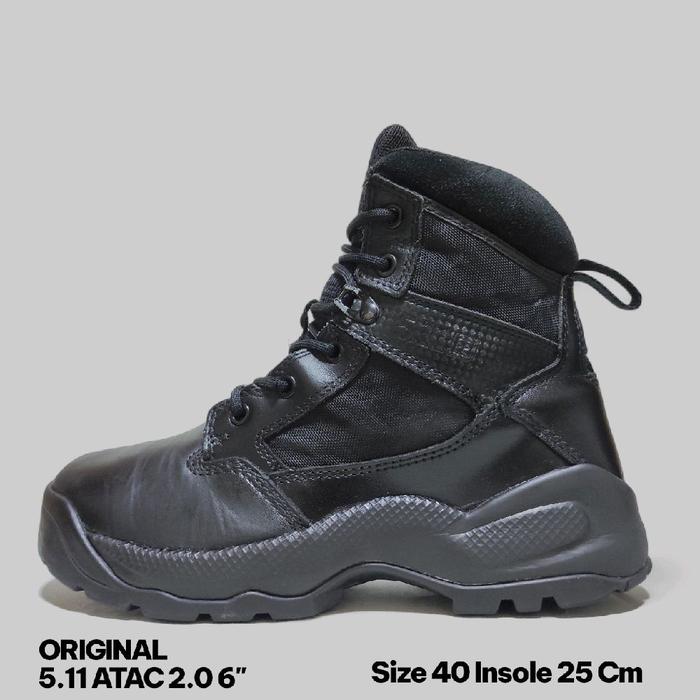 Sepatu Tactical Boots Pria 5.11 ATAC Black Original Second Size 40