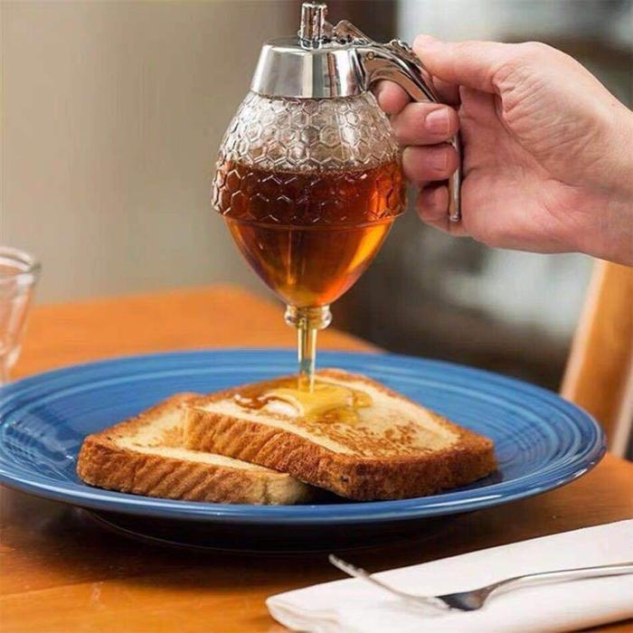 Botol Madu Plastik Wadah Honey Dispenser Jar Madu Teko Sirup Gula