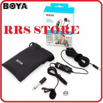 Boya Clip-On Omnidirectional Microphone for Smartphone & DSLR - BY-M1mic klip mix mik clip on of paj