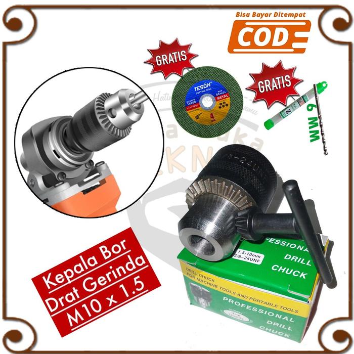 kelapa chuck drill keyless gerinda jadi bor cocok disegala mesin merk mesin gerinda listrik/cordless