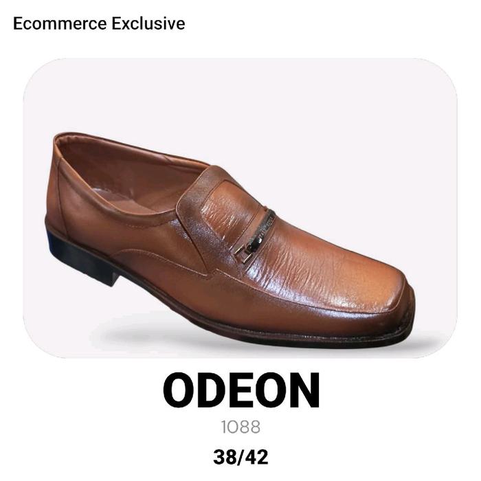 ODEON Sepatu Pria Ecommerce Exclusive Model 1088 Warna Tan Ukuran 38/42 Kualitas Terbaik
