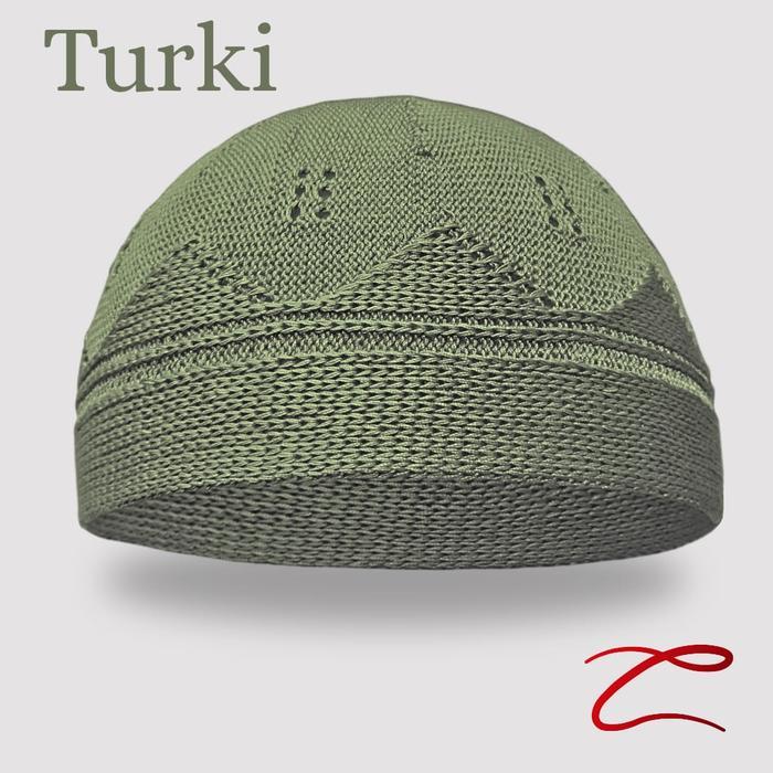 Zeta Peci Turki Dewasa Peci Rajut Yaman Peci Turki Ottoman Warna Putih Kopiah Muslim Songkok Haji Ab