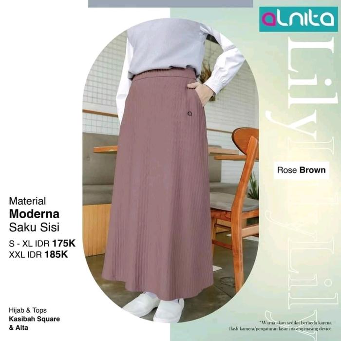 Rok   Lily Rose Brown Wanita