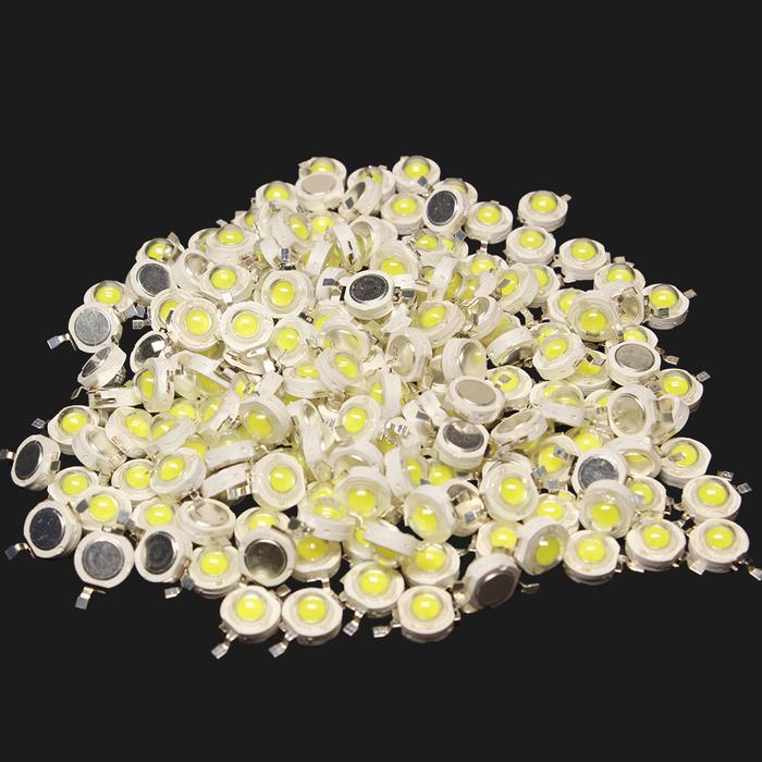 100-500pcs LED 1W 3W Watt 30/45mil High Power Chip Beads Cold Warm White Red 660nm Blue 450nm Green 