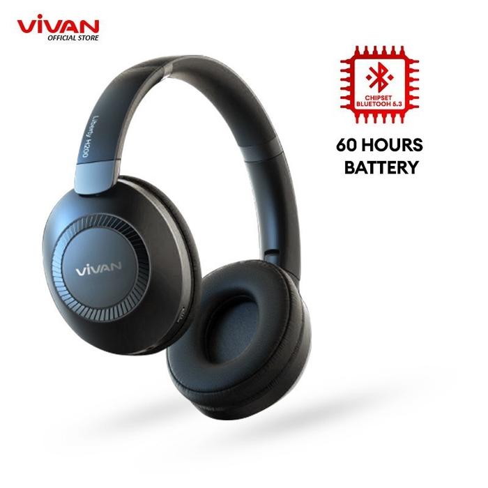 Headphone Bluetooth Vivan Liberty H200 Headset VIVAN Wireless Bluetooth 5.3 Earphone Bass Liberty H2