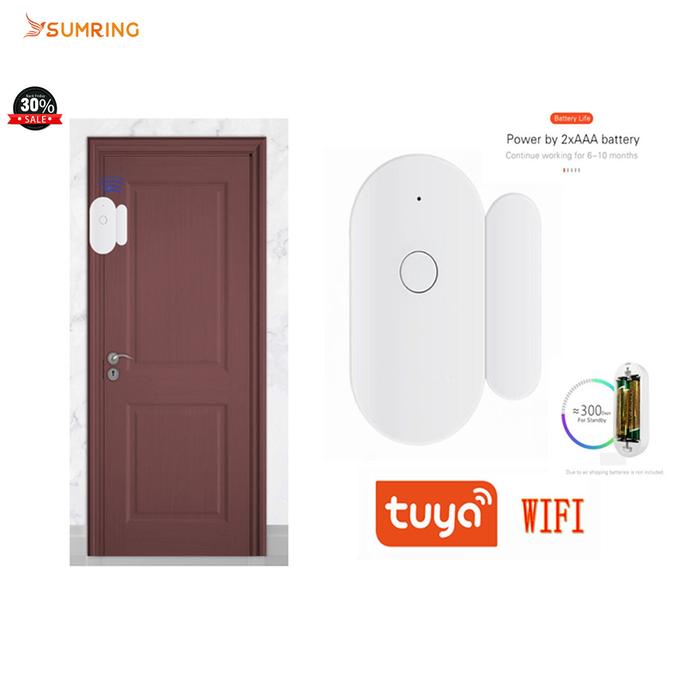 Sensor Pintu Wifi Pintar Sensor Jendela Terbuka/Tertutup Bekerja