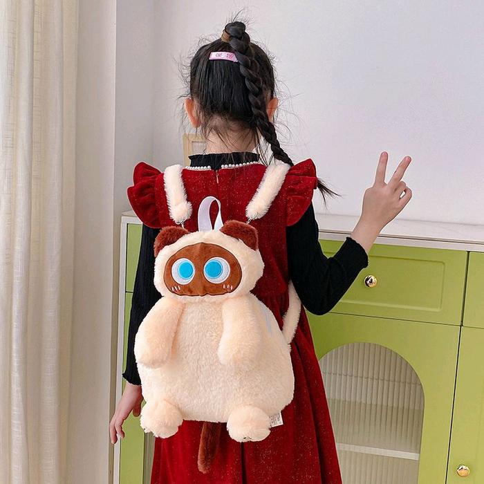 Ransel Boneka Kucing Coklat Kucing Orange kucing hitam Backpack Kucing Tas Gendong Kucing X07