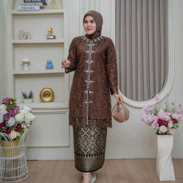 SETELAN TUNIK SABHIRA SONGKET LILIT by Aldi kebaya