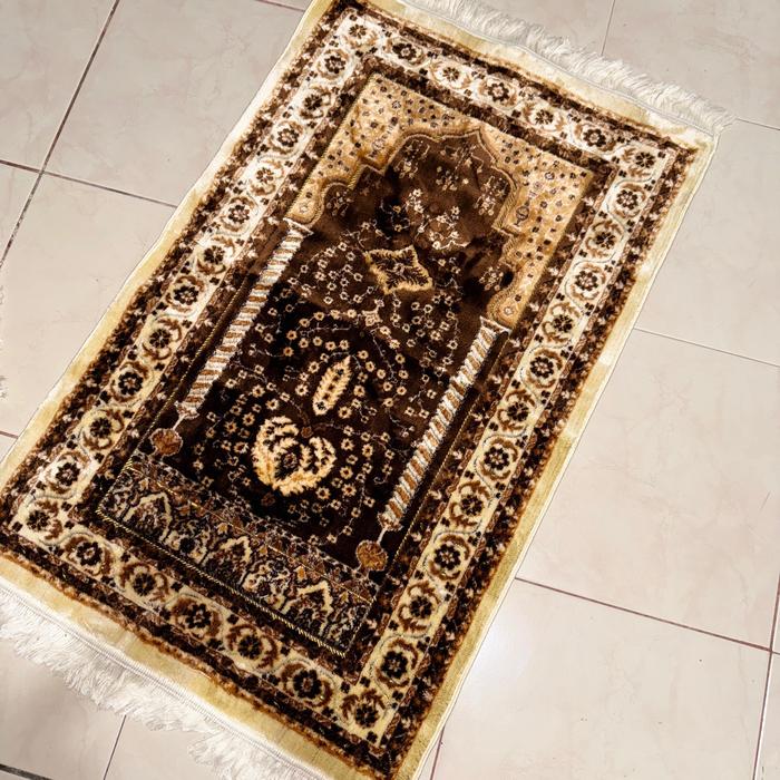 Sajadah Turki Terbaru Tebal Super Premium Lembut Karpet Parfume Ukuran Jumbo Dewasa 110x70cm Motif B